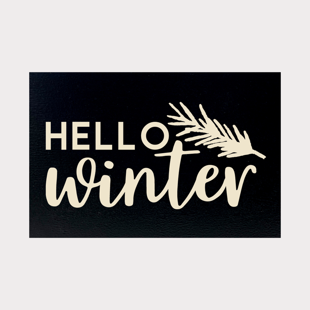 Hello Winter Decor
