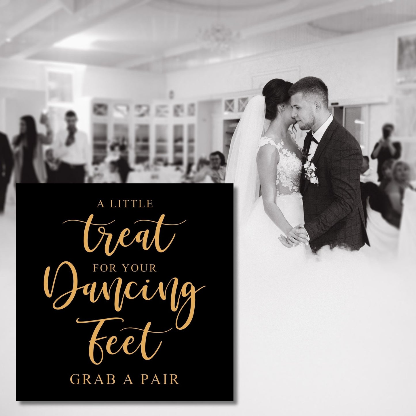 A Little Treat for your Dancing Feet Wedding Reception Sign