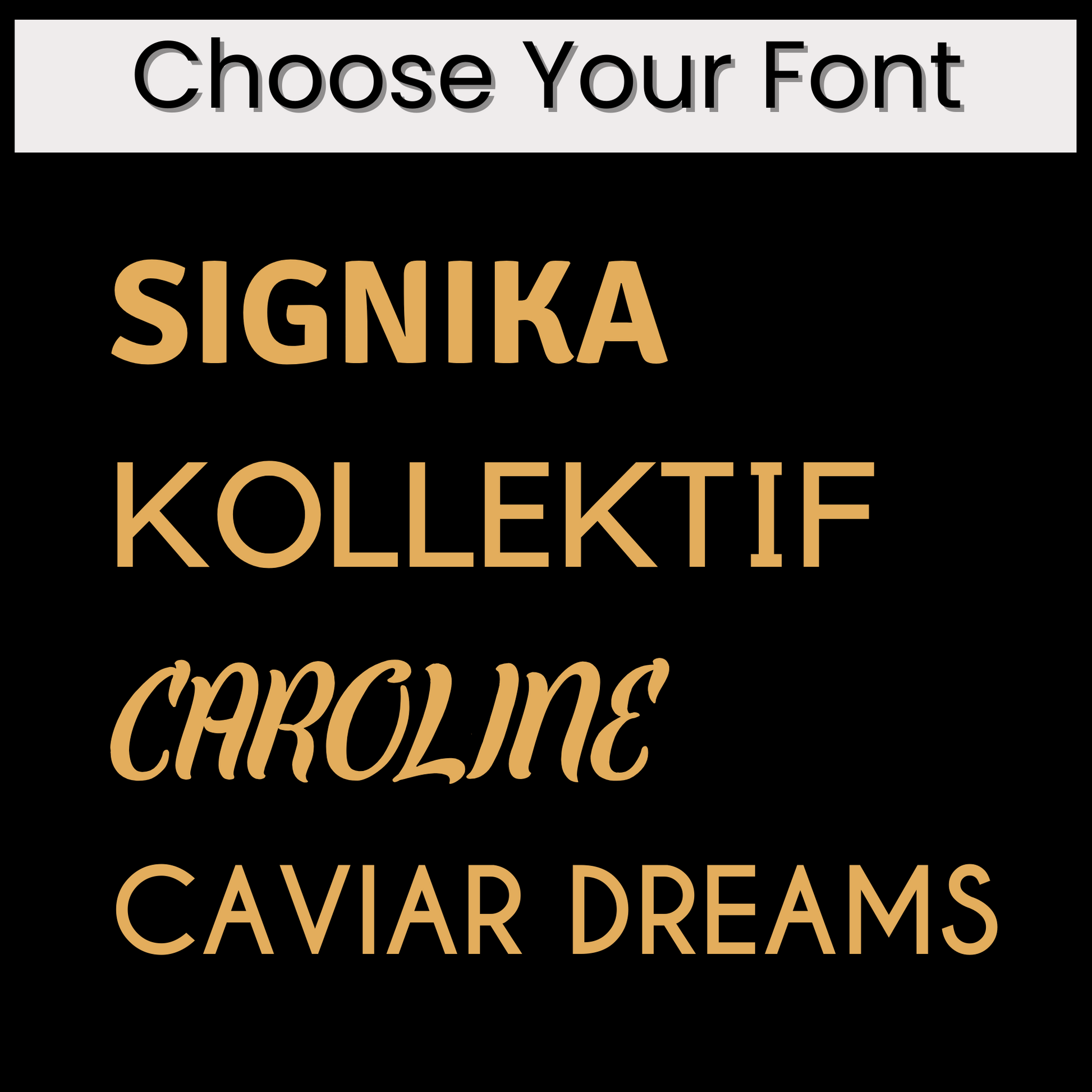 Family Name Tree of Life - Choose your Font