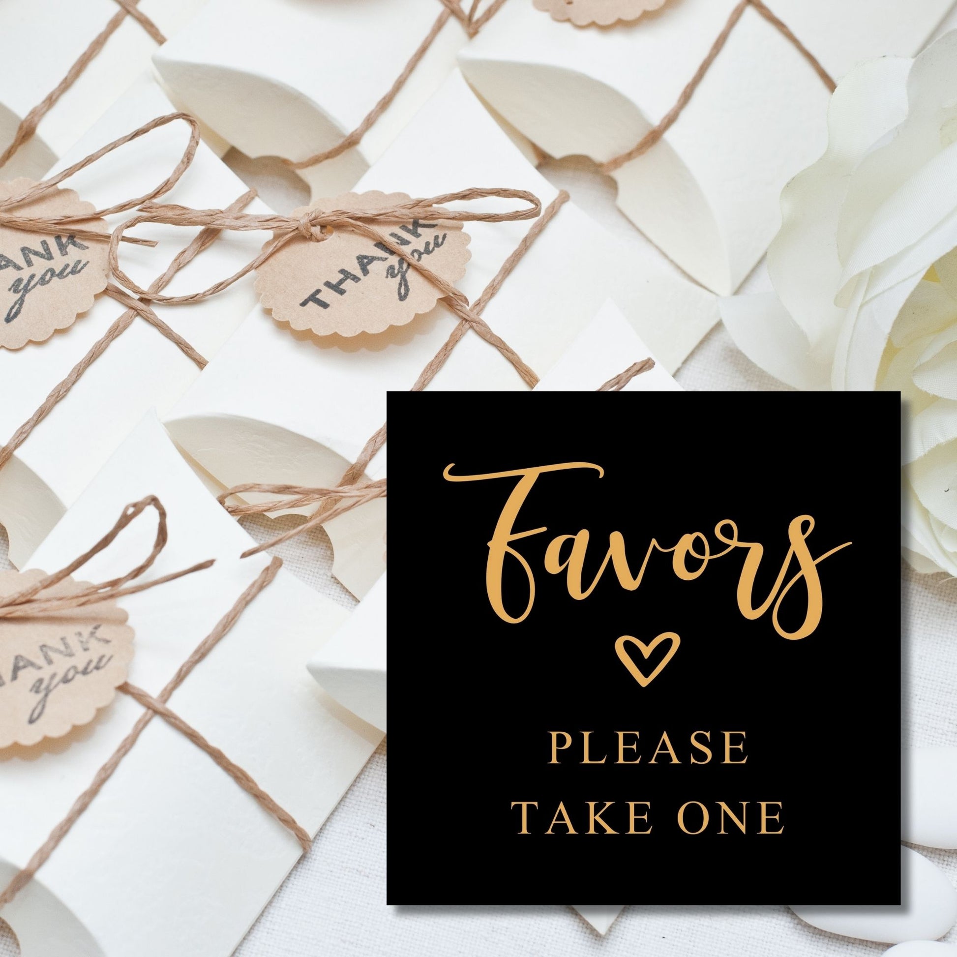 Favors - Please Take One Wedding Reception Sign