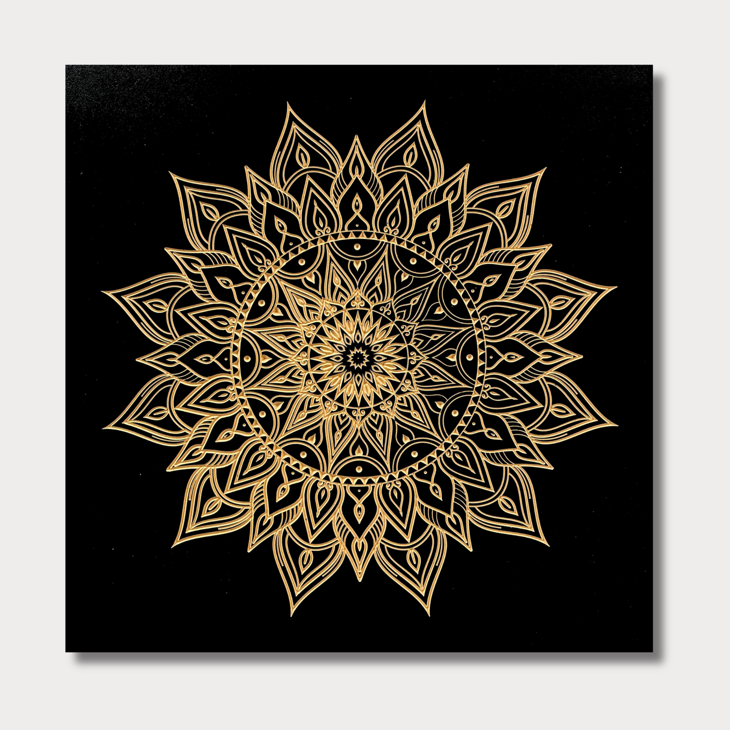 Fireside Mandala Wood Wall Art