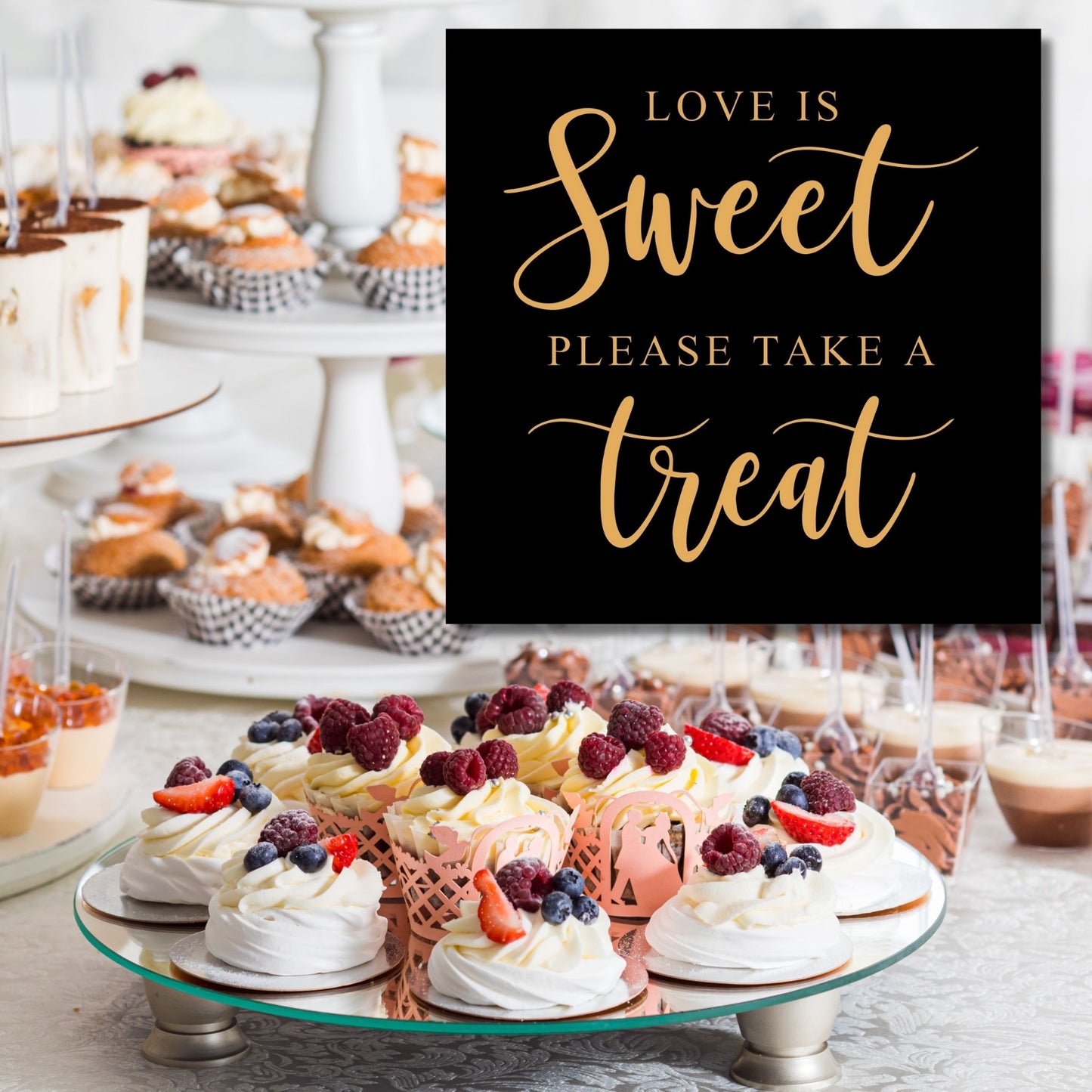 Love is Sweet Please Take a Treat Wedding Reception Sign