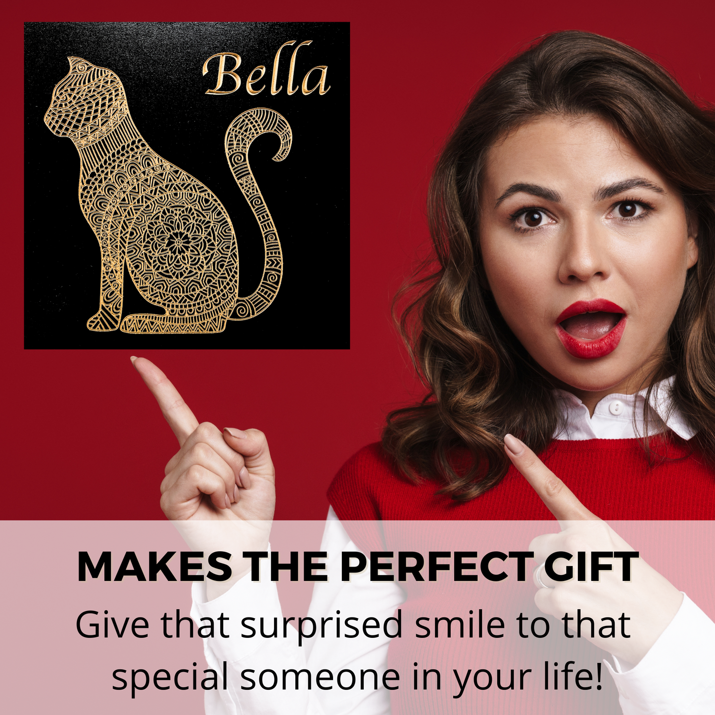 Custom Sign Cat Decor Mandala makes a perfect gift