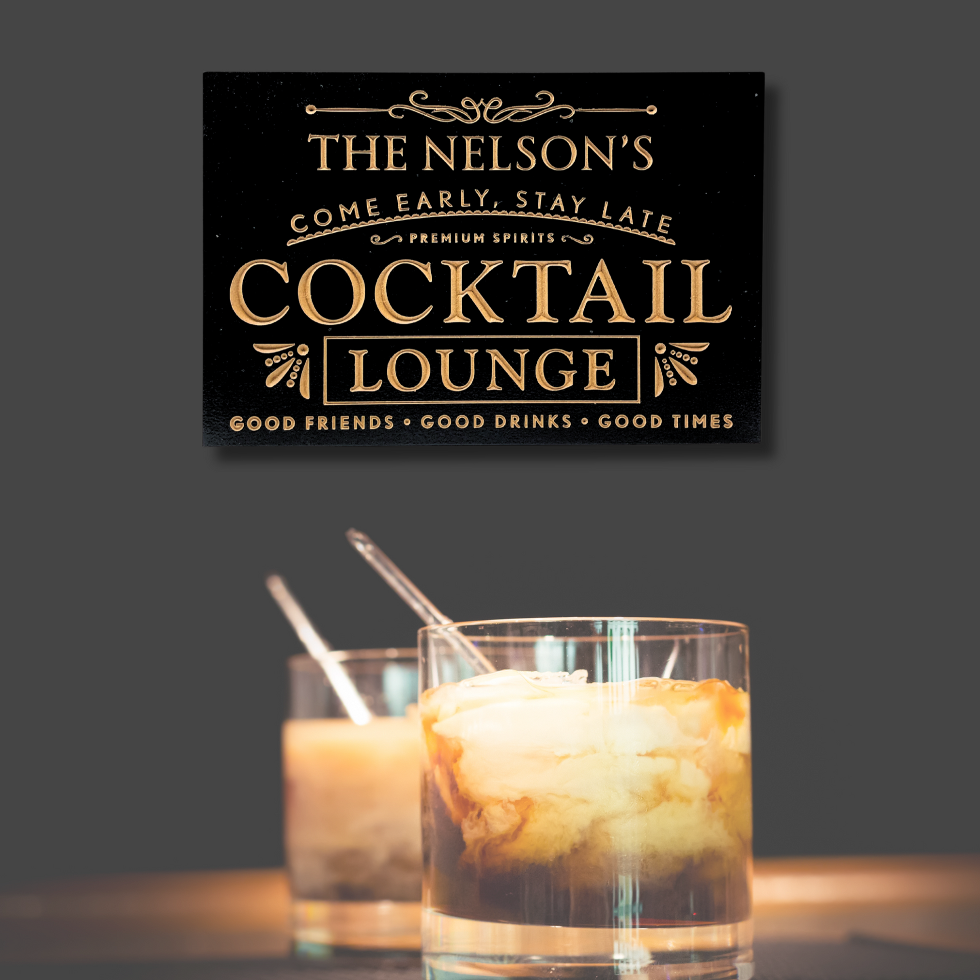 Custom Cocktail Bar Sign