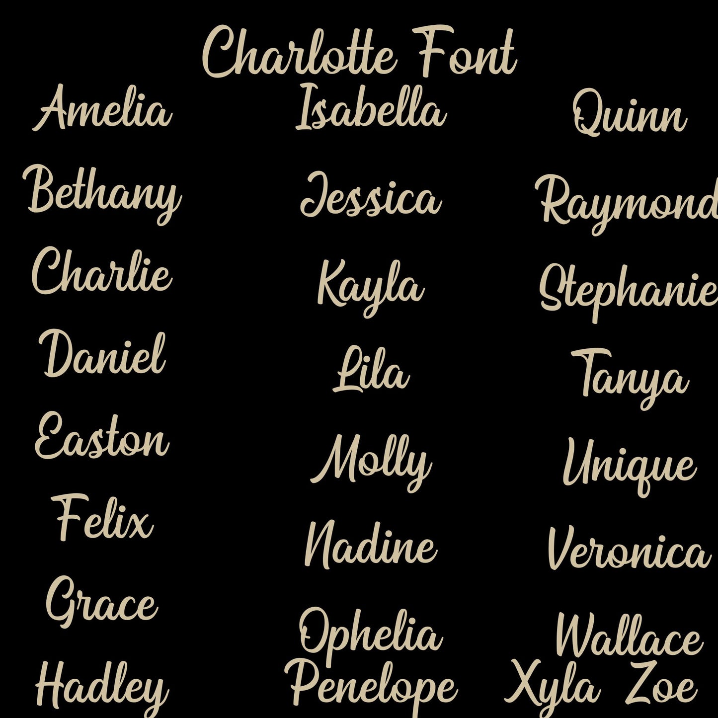 Personalized Custom Wood Name Sign Fonts
