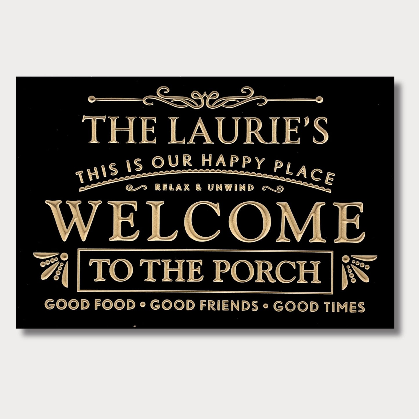 Personalized Welcome To The Porch Sign