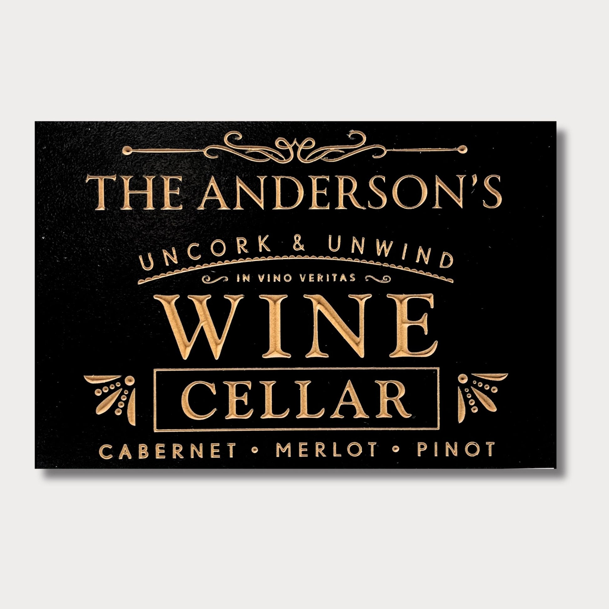 Personalized Wine Cellar Bar Sign