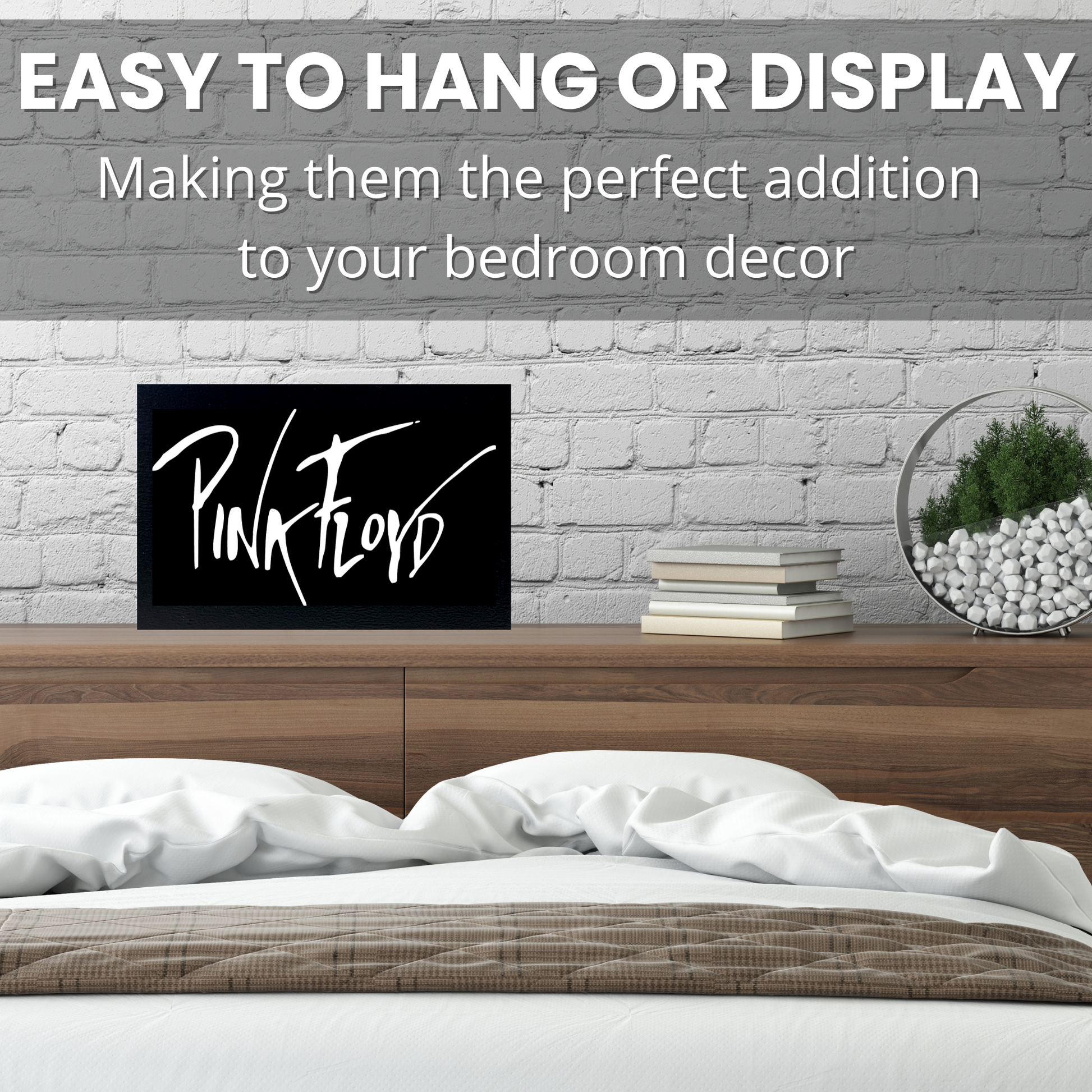 Pink Floyd The Wall Art Script Sign for bedroom