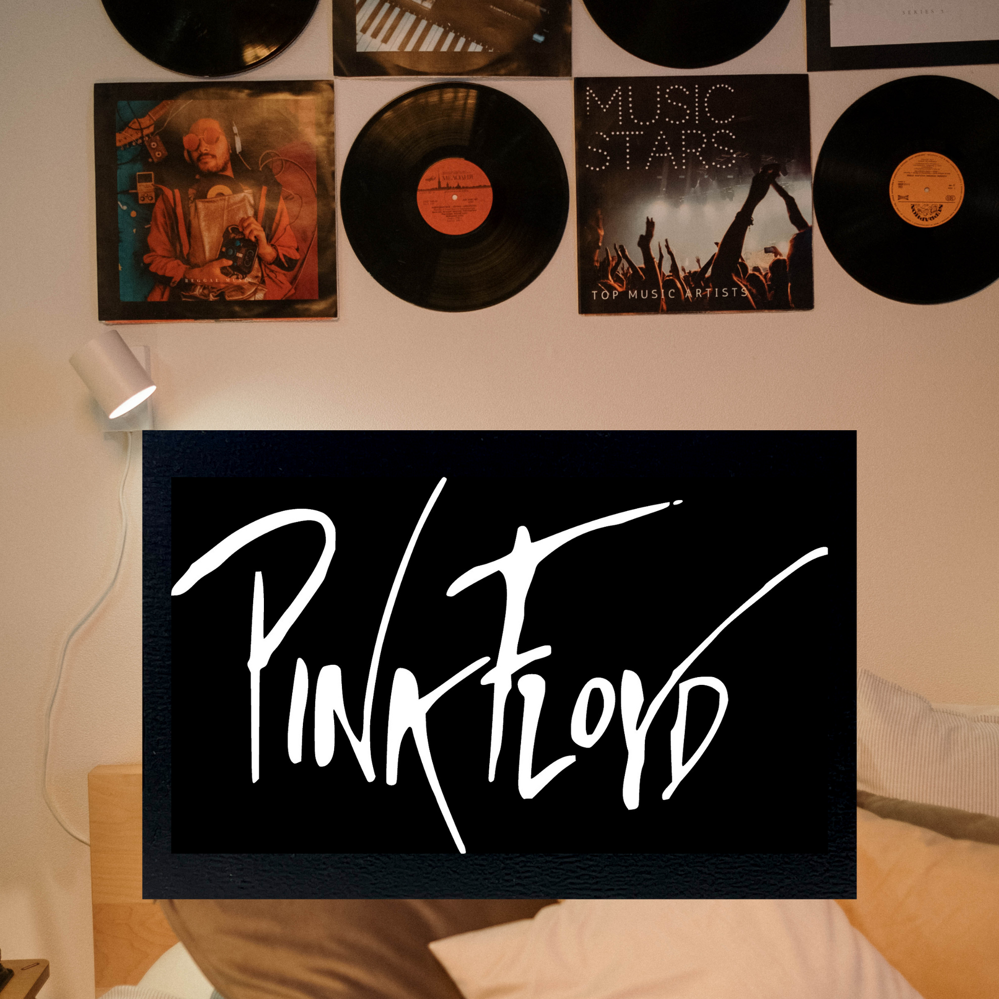 Pink Floyd The Wall Art Script Sign Wall Art