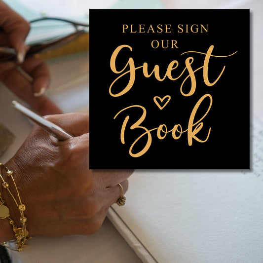Please Sign our Guest Book Wedding Reception Sign