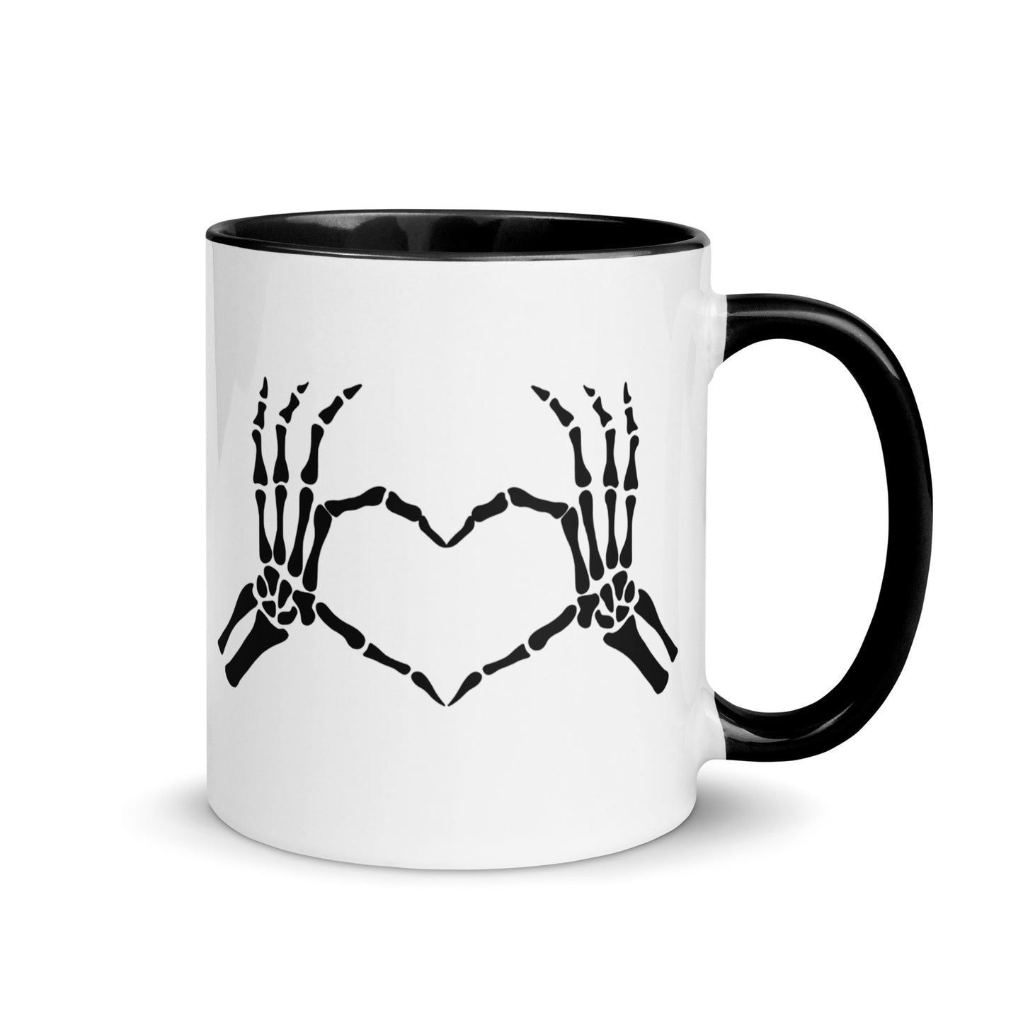 Skeleton Hands Heart Mug
