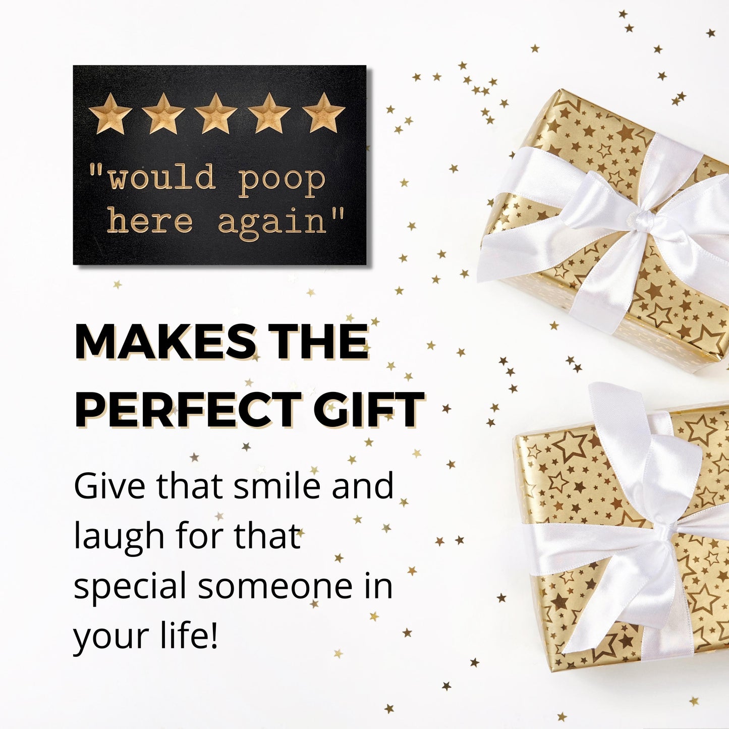 Would Poop Here Again Funny Bathroom Sign Perfect Gift