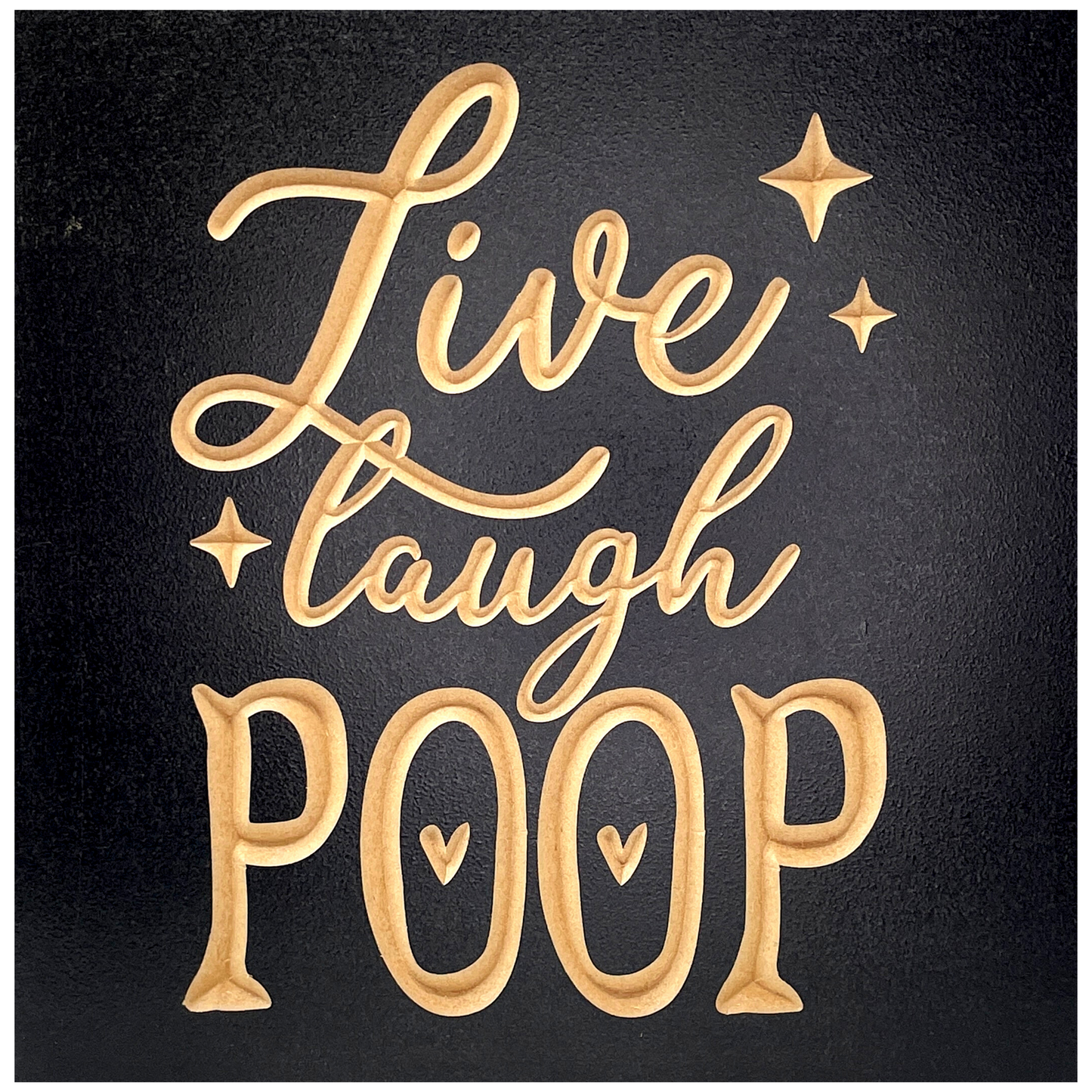 Live Laugh Poop Funny Bathroom Decor