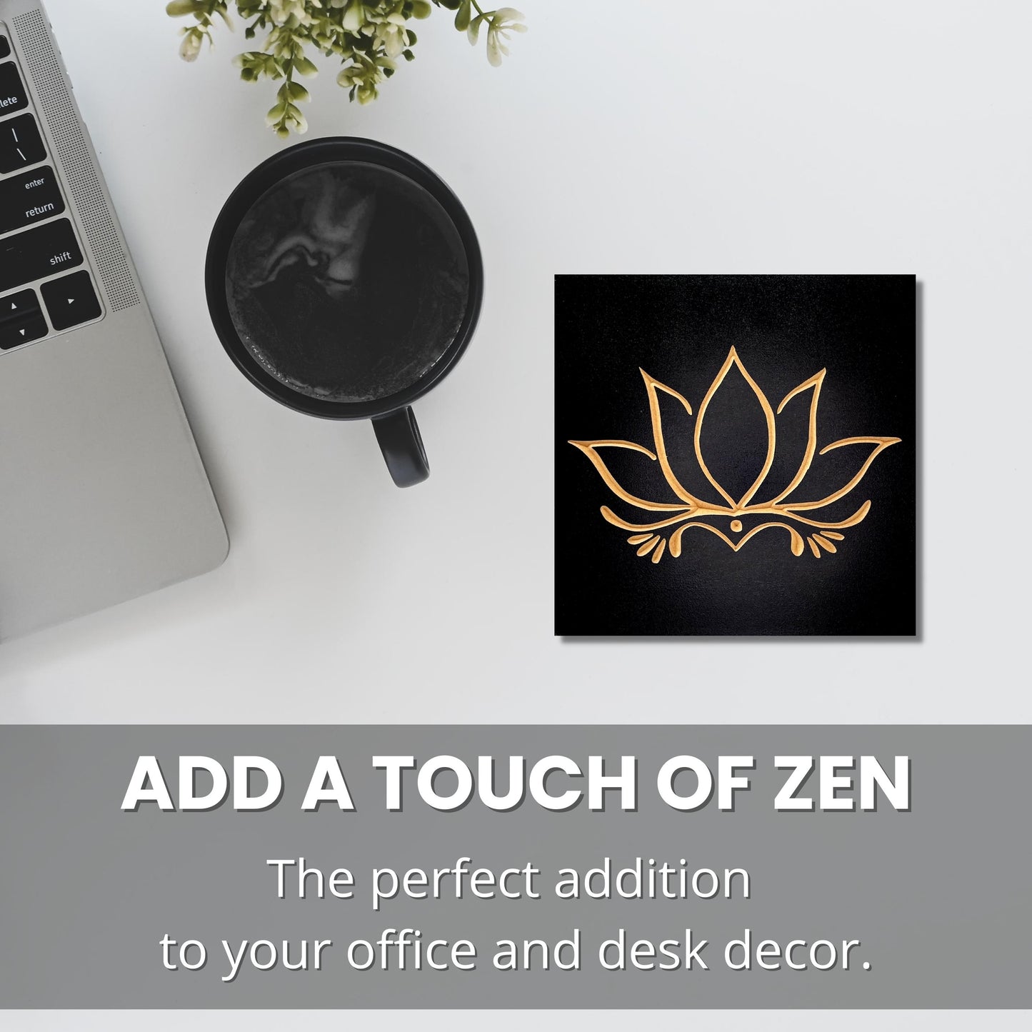 Lotus Flower Zen Office Decor