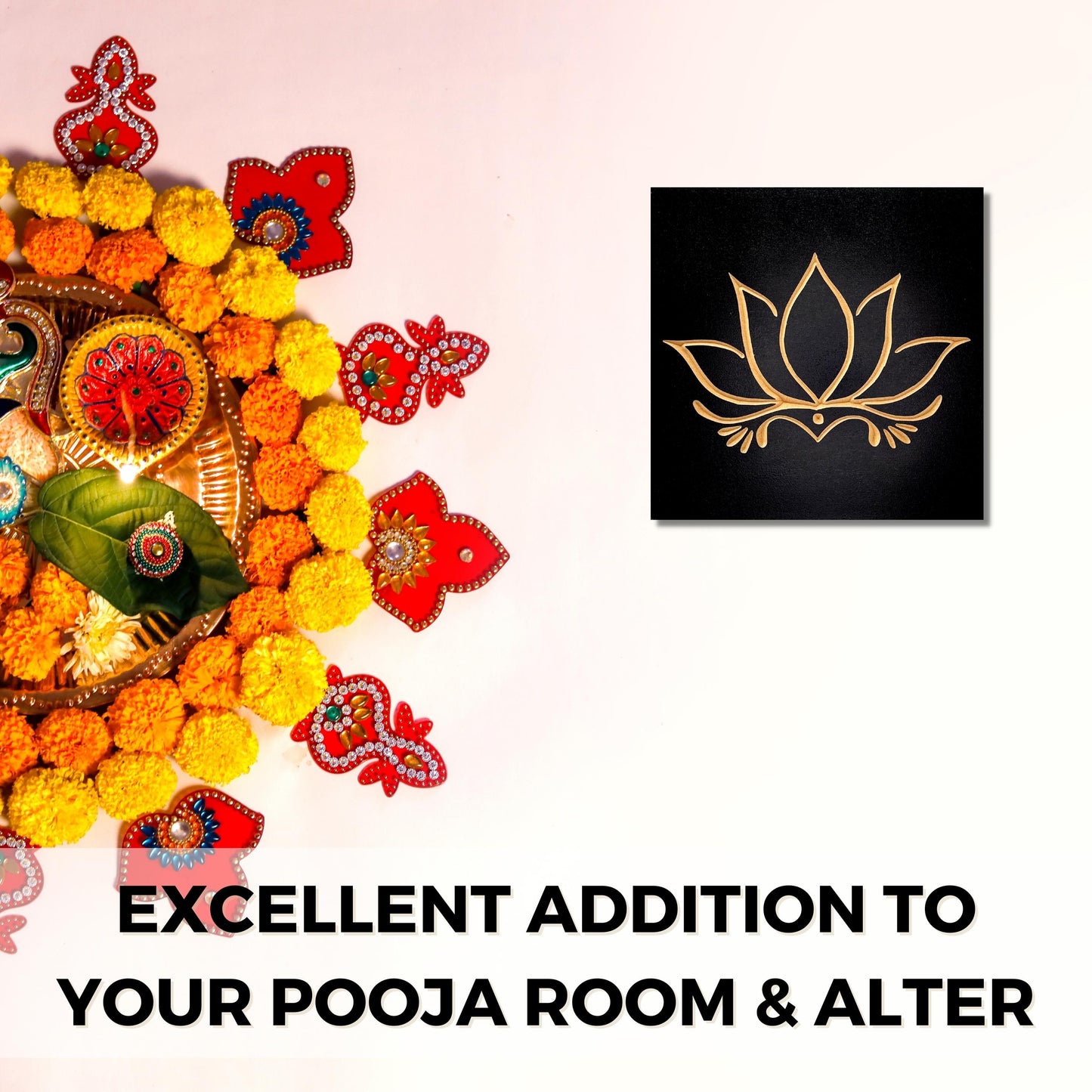Lotus Flower Zen Pooja Decor